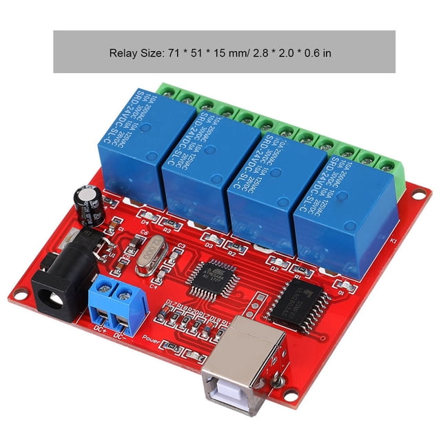USB Commutateur Module Contrôleur P Relais Lecteur Expansion Board4 Canal 24V Ordinateur Intelligent 4 Canaux Carte