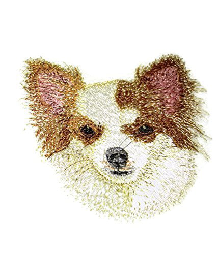 4 x 3.6 Cavalier King Charles Dog Face Embroidery Iron On/Sew patch