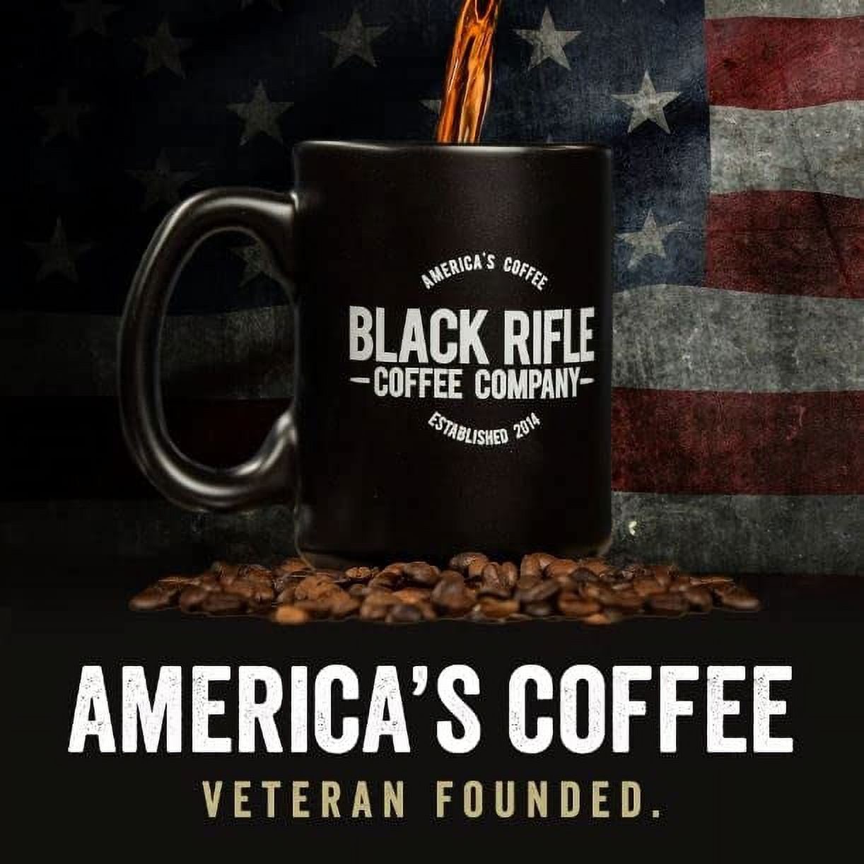 Black Rifle Coffee Company AK Espresso, Medium Roast K Cups, 50 Single Serve Coffee Pods
