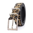 thumbnail image 4 of Previn Women's 2025 Belt Adjustable All Seasons Belts Autumn Date Fur Acting Faux Leather Summer Metal Buckle Yellow X-Small-Medium, 4 of 4