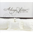 thumbnail image 1 of Always, Forever, and No Matter What Vinyl Lettering Wall Decal Sticker Wedding Love Quotes and Decals - Size: 10"H x 37"L - Color: Metallic Bronze, 1 of 6
