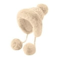 thumbnail image 4 of Riforla Womens Hats with Pompom for Winter Warm Knit Cap Ushanka Trapper Hat with Ear Cover Bomber Hats OTHER, 4 of 4