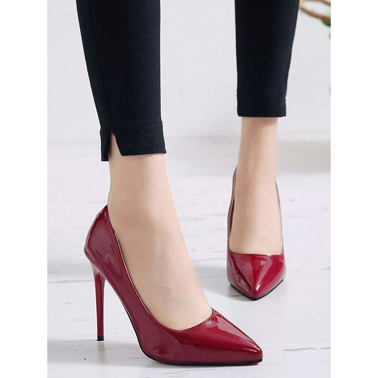 Walmart red high heels 2025