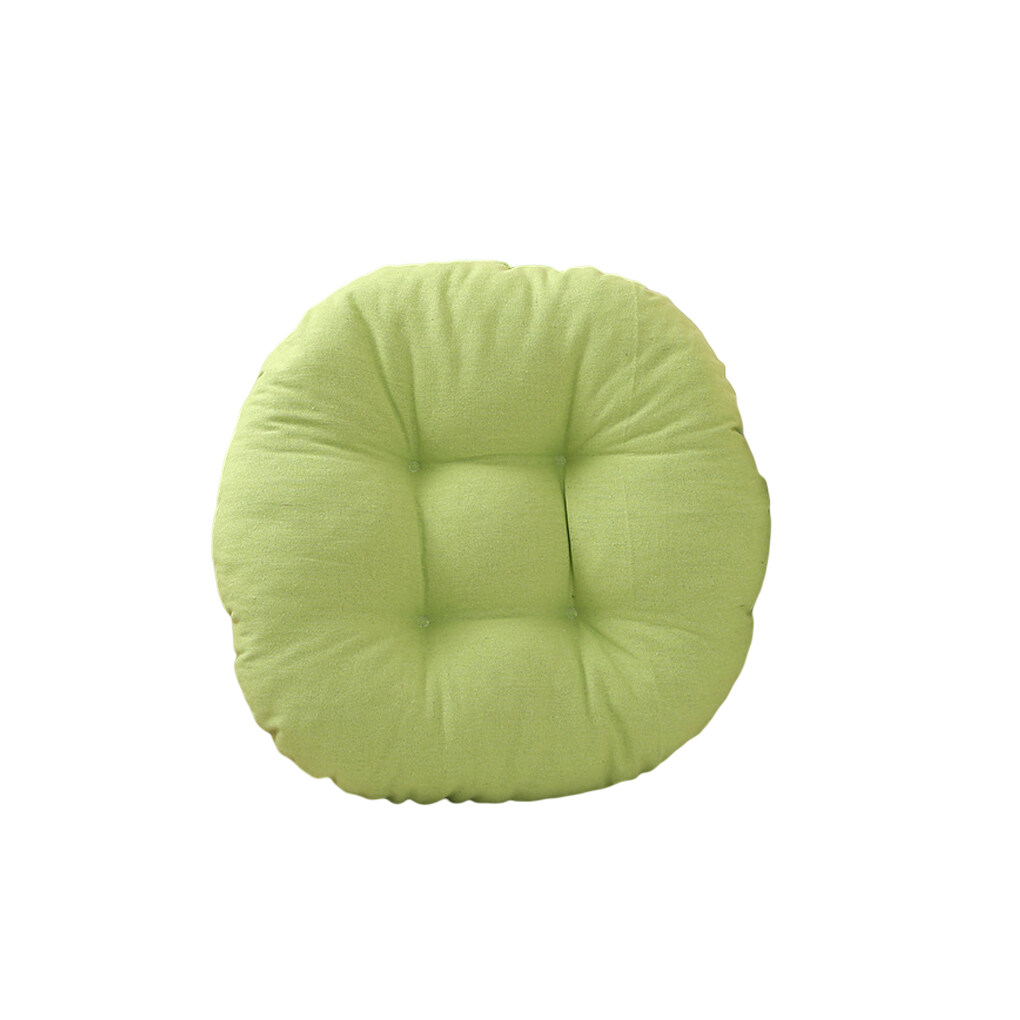 TureClos Thickened Round Chair Pad Sofa Mat Cushion Solid Color