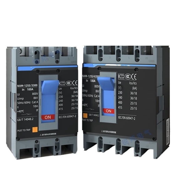 circuit breaker 1pcs 3P/4P Moulded Case Circuit Breaker Surge Protector Smart Home Hardware Fittings Miniature Protection Switch 40-400A