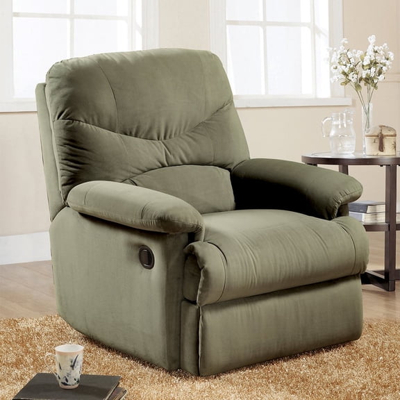 Acme Furniture Arcadia Motion Recliner Sage Microfiber