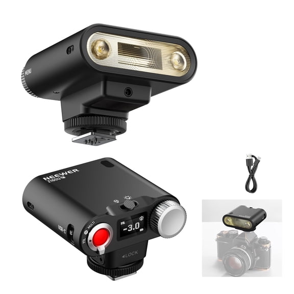 Neewer Z160U-C Camera Flash Speedlite for Canon Only, 18Ws GN14 6000K TTL, 1/8000 HSS, USB-C, 1100 Flashes, 1.4s Recycle