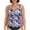 Neon Striped, variant on RELLECIGA Women's Bandeau Ruched Tankini Top Swimsuits