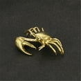 thumbnail image 5 of Brass Crabs Figurines Statues Shelf Decors Accent Crabs Decorative Objects Tabletop Centerpieces Home Decoration, 5 of 8