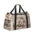 thumbnail image 2 of Fotbe Western Desert Cowboys2 Bolsa de Viaje con Estampado, Bolsa de Fin de Semana para Mujer con Compartimento para Zapatos, Bolsa de Gimnasio con Bolsillo Húmedo, 2 of 7