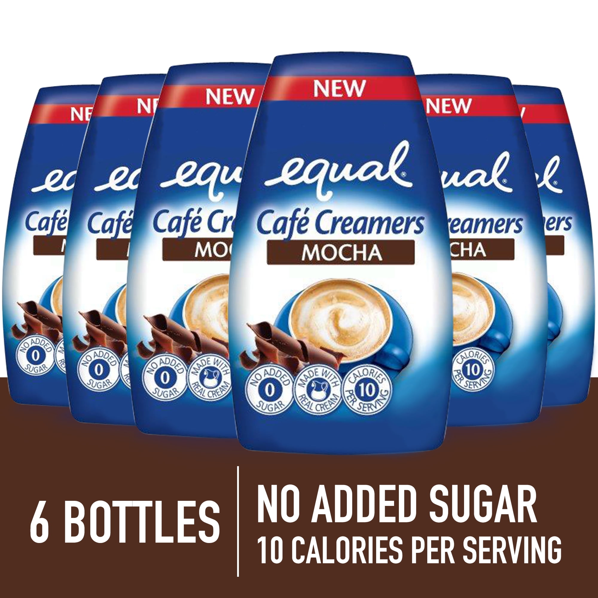 Equal Cafe Creamers Mocha, LowCalorie Coffee Creamer, 1.62 Fl Oz (6