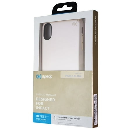Speck - Presidio Metallic Case for Apple® iPhone® XS Max - Nude Gold/Nude Gold Metallic