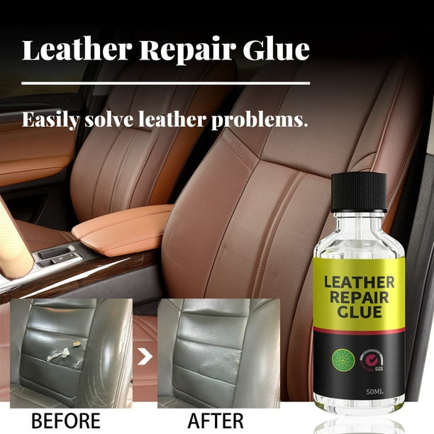 Colle de réparation de cuir invisible Gel de réparation de cuir avancé  Liquide flexible Point invisible pour tous les canapés colorés Sièges de  voiture Chaussures Sacs à main 