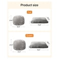 thumbnail image 2 of Bean Bag Chair for Adults: 4-in-1 Convertible Giant Bean Bag Bed, Overstuffed Memory Foam Floor Couch with Two Machine Washable Covers, Large Chair Bed for Living Room Bedroom, Full Grey, 2 of 7