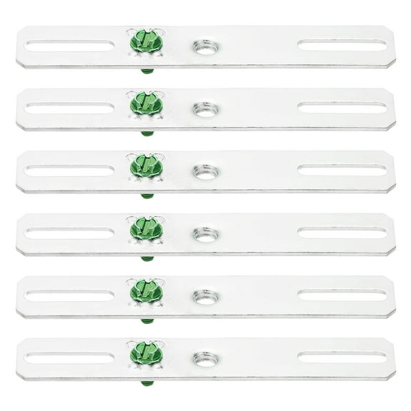 Uxcell 4" Light Crossbar Kit, Universal Light Fixture Mounting Bracket with 1/4"-20 Tap Center Hole, Silver Tone 6 Set