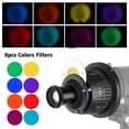 thumbnail image 4 of Snoot Bowens Mount Optical Snoot Conical Focalize Condenser Art Efectos especiales Cilindro de luz de haz en forma con 16 tarjetas gráficas 8 filtros de color Accesorios de luz para fotografía TOMSHOO Greído, 4 of 7