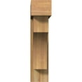 thumbnail image 2 of Ekena Millwork 8"W x 34"D x 34"H Westlake Block Rough Sawn Bracket w/ Offset Brace, Western Red Cedar, 2 of 25