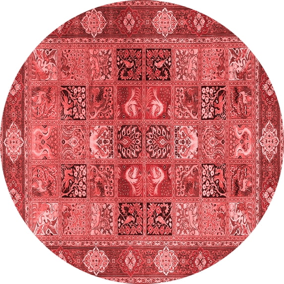 Ahgly Company Indoor Round Persian Red Traditional Area Rugs, 5' Round