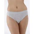thumbnail image 2 of No Boundaries Women's Ribbed Bikini Panties 3-Pack, Sizes XS-3XL, 2 of 4
