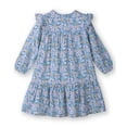 thumbnail image 2 of Vestido Beebay azul con estampado y botones, corte A, talla 5 años, 2 of 6