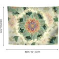thumbnail image 3 of Boho Green Mandala Wall Tapestry, Decorative Fabric Hanging for Bedroom or Living Room, 40 x 30 in, 3 of 6
