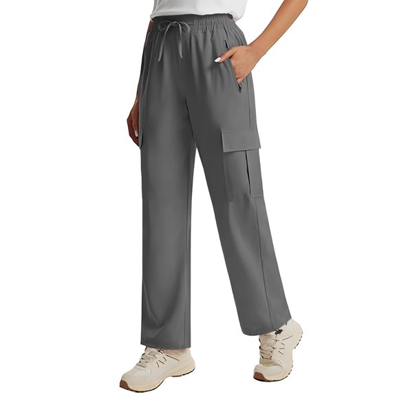 BLVB Women's Hiking Cargo Pants Quick Dry Lightweight Water Resistant Travel Camping Athletic Pants with Pockets