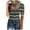 Army Green, variant on ALLLIST Green Trendy Tops for Women 2024 Short Sleeve Scoop Neck Striped T-Shirts Casual Button Womens Blouses
