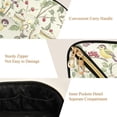 thumbnail image 5 of FORMRS Makeup Bag Travel Cosmetic Organizer for Women Fold Flat Zipper Pouch with Handle, Purple Birds Teapots, 5 of 8