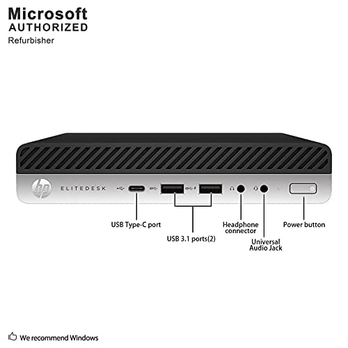 HP Elitedesk 800 G3 Mini Business Desktop (Intel Quad Core i5