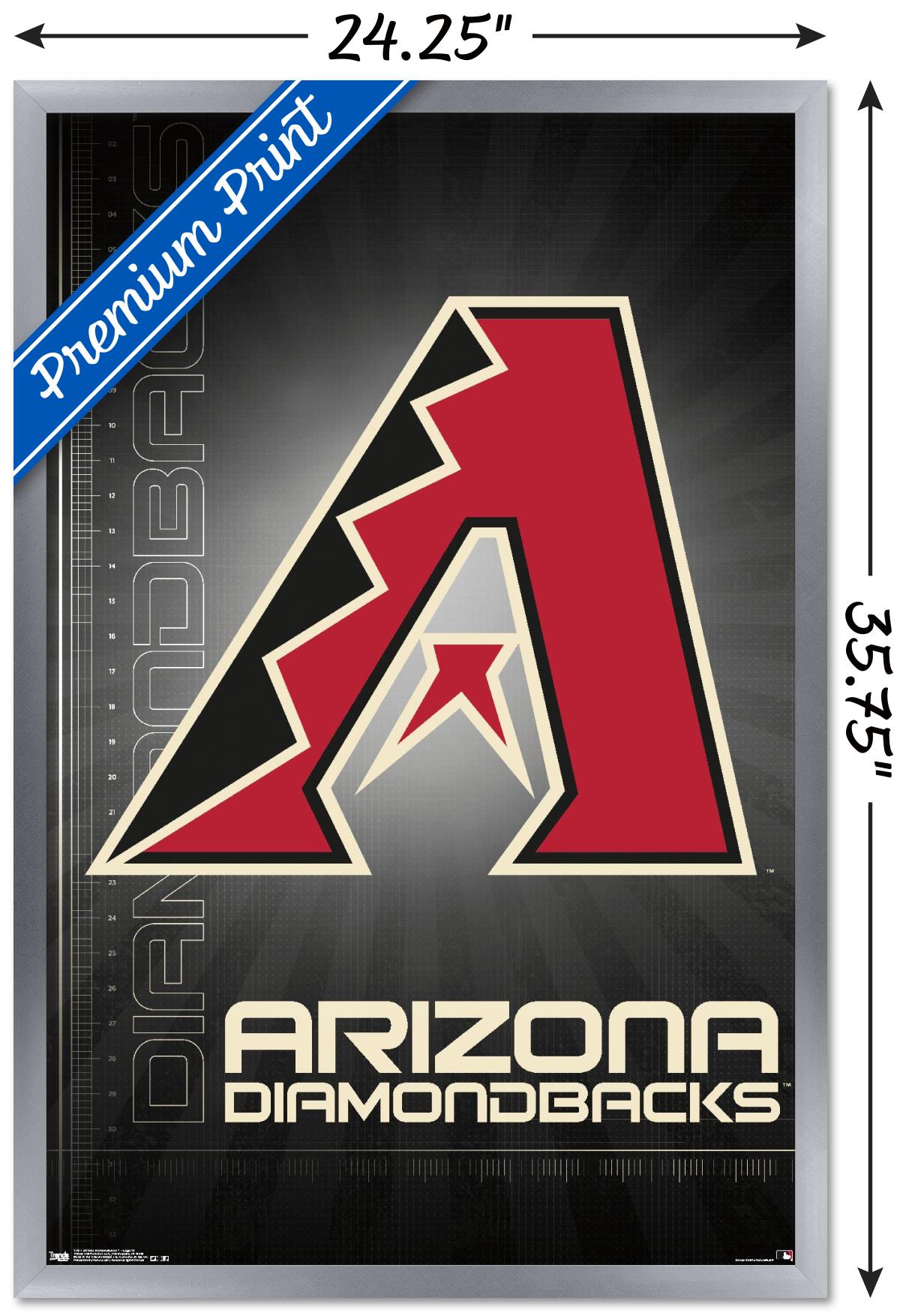 MLB Arizona Diamondbacks - Logo 16 Wall Poster, 22.375" x 34", Framed