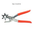 thumbnail image 3 of relayinert Professional 2-4.5mm Leather Belt Eyelet Revolving Puncher Home Portable Adjustable Hole Punch Plier Accessory, 3 of 6