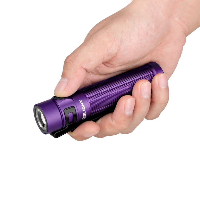 Olight Baton 3 Pro Max Purple EDC Flashlight, Cool White, 2500
