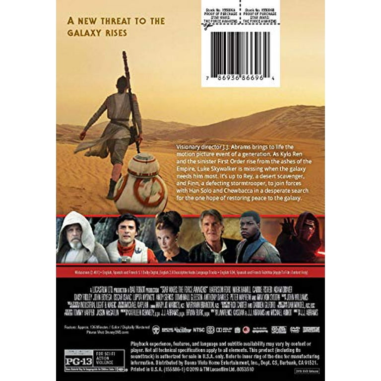 スター・ウォーズ THE FORCE AWAKENS DVDなし Star Wars: Episode VII: The Force Awakens (DVD), Disney, Sci