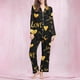 thumbnail image 1 of Puntoco Ropa de dormir para mujer Conjunto de pijama con cuello vuelto, manga larga y estampado de amor para el día de San Valentín para mujer, 1 of 5