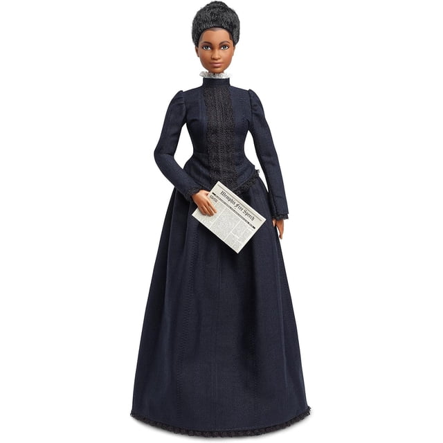 Ida B. Wells Barbie Inspirador Mujer Muñeca Vestida Azul, con Accesorio de Periódico, Regalo para Coleccionistas y Niños de 6 Años en adelante Barbie -
