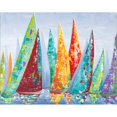 thumbnail image 2 of Great Art Now Offshore Sailboat Race by Gina Ritter, Framed Wall Art, 28W x 23.5H, 2 of 3