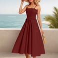 thumbnail image 2 of Women's French Style Suspender Long Skirt - Waist , Flowy, Casual/Elegant, 2 of 6