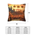 thumbnail image 3 of Halloween Throw Pillow Covers, Halloween Pumpkin Market A Square Pillow Cases with Invisible Zipper for Halloween Decorations, Farmhouse Halloween Decor 12x12, 3 of 7