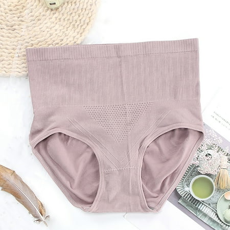 

TIANEK Ladies New High Waist Honeycomb Graphene Crotch Seamless Panties Clearance