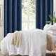 thumbnail image 5 of Cortinas opacas con un 99 % de aislamiento térmico, de lino sintético, con ojales para dormitorio o sala de estar, juego de 2 paneles de cortina (azul marino, 40 x 80 pulgadas), 5 of 5