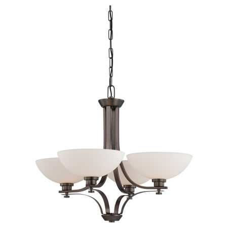 Bentley - 4 Light Chandelier w/ Frosted Glass