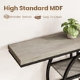 thumbnail image 3 of QinaQin 55-Inch Industrial Style Console Table, Four-Tier Round Base Entryway Table, Sofa Back Table, Narrow Entryway Side Table, Hallway Side Table, 3 of 8