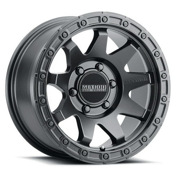 18x9 Method MR317 Black Wheel 6x5.5 (3mm) Fits select: 2000-2023 CHEVROLET SILVERADO, 2019-2023 RAM 1500