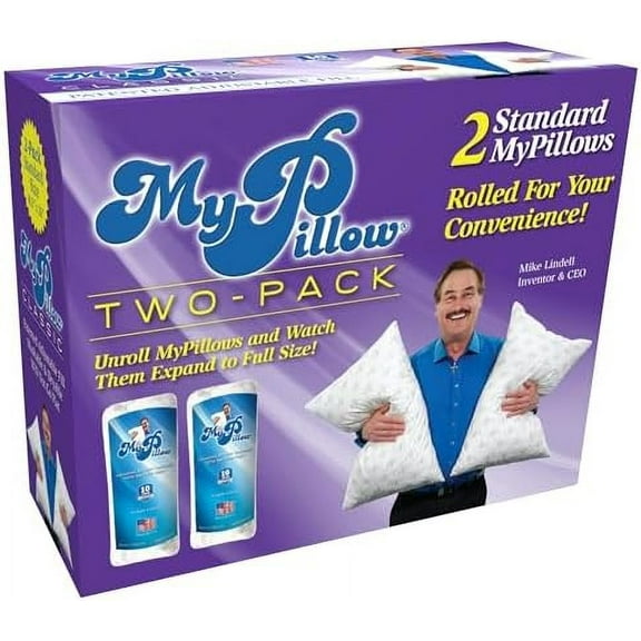 Bedding Bed Pillows for Sleeping Standard Size, Set of 2, Back, Stomach or Side Sleepers - My Pillow Classic Pillow (Standard, Medium)