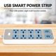 thumbnail image 4 of Power Strip with 4 USB Sockets, 3000W Power, 8 Universal Sockets, 6.5-Foot Power Cord, EU Plug, 4 of 5