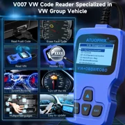 Autophix V007 OBD2 Scanner for VW Audi All System Car Scan Tool Oil EPB Reset