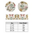 thumbnail image 6 of Xipuska White Retro Rooster Bed Runners for Cal King Size Bed, Decorative Bed Throws for Foot of Bed, Watercolor Animals Spring Floral Bed Runner Sofa Throw Bedding Scarf Slipcover for Bedroom, 6 of 6