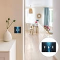 thumbnail image 7 of Yayeee Toggle Light Switch Wall Plate 3-Gang 6.37"x4.48" Decorative Outlet Cover, Blue Tree, 7 of 7