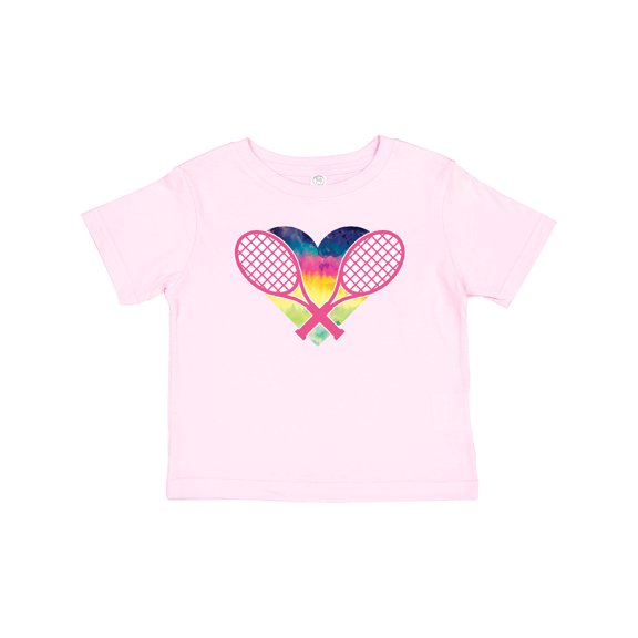 Inktastic Tennis Racket Heart Cute Girls Baby T-Shirt