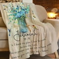 thumbnail image 2 of Bible Verse Religious Throw Blanket Christian Gifts for Women Girls Ultra Soft Cozy Plush Scripture Hummingbird Flannel Fleece Flower Floral Blankets Lightweight Fuzzy Warm Party Blanket 60"x50", 2 of 6